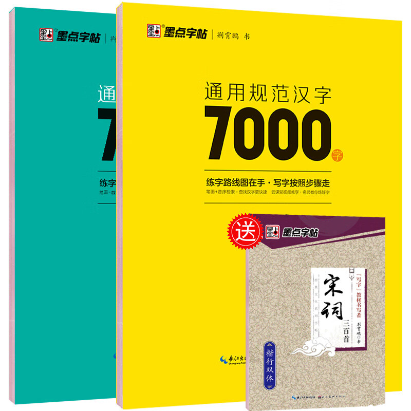 荆霄鹏楷书行楷字帖通用规范汉字7000字常用字楷体字帖初学者硬笔书法