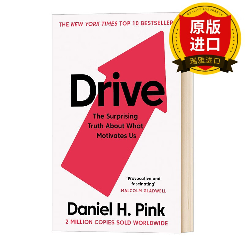 英文原版 驱动力  drive: the surprising truth about what motivate