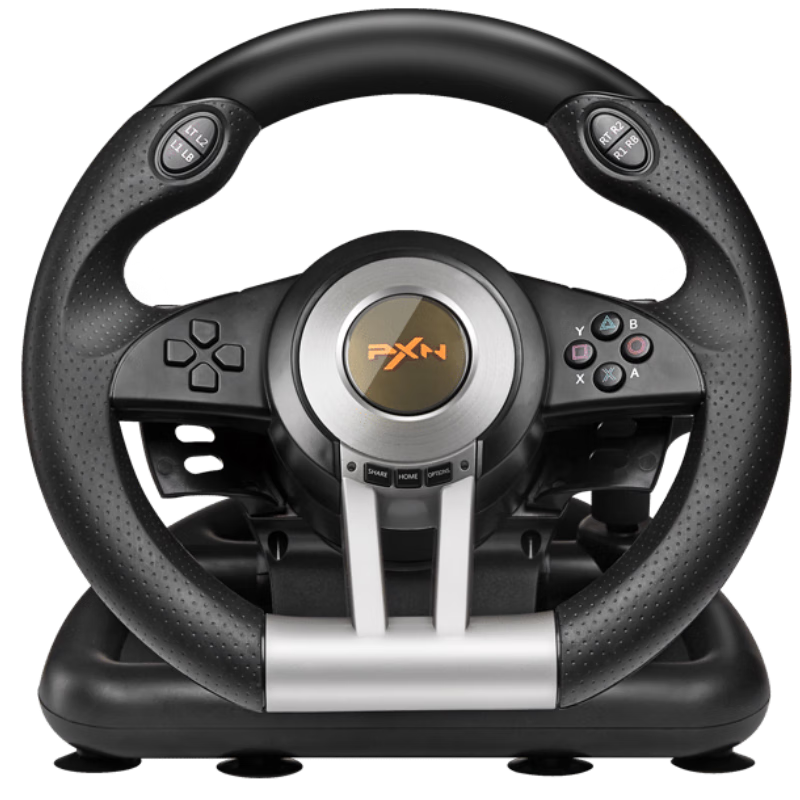 莱仕达(PXN)V3赛车游戏方向盘模拟器xbox PS3/4 欧卡2模拟驾驶极品飞车 地平线5/4 switch马里奥赛车8 黑色