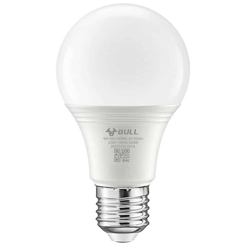 ��ţ��BULL��LED��Ӧ���ݵ�E27�ݿڸ����ȸ�͸�� 5W�׹�(�չ�ɫ)6500K