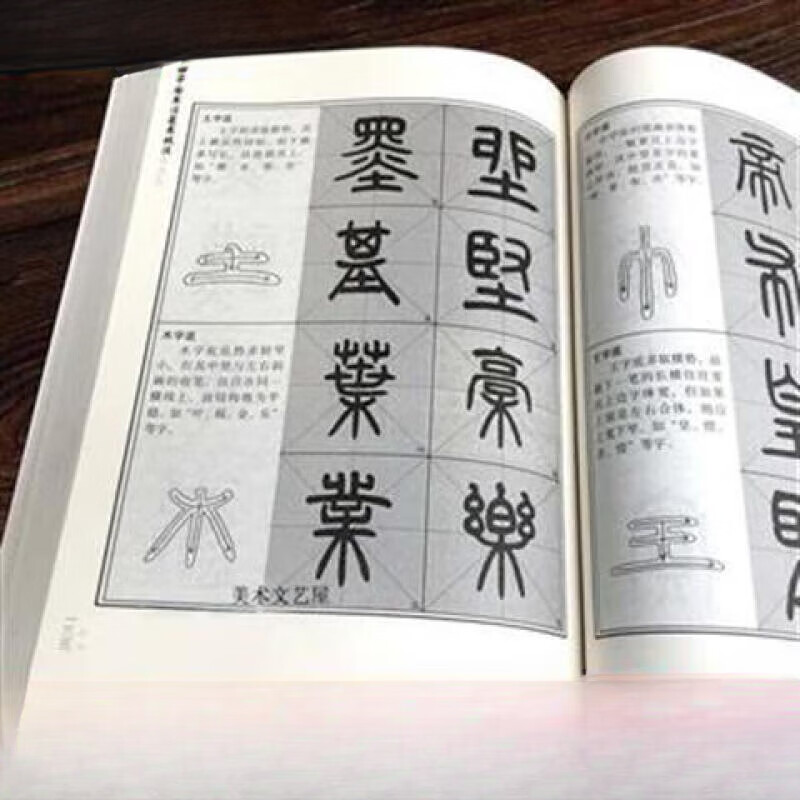 【老师推荐】中国书法篆书技法毛笔书法字帖小篆文部首名家书法基础入门到精通 中国书法篆书技法