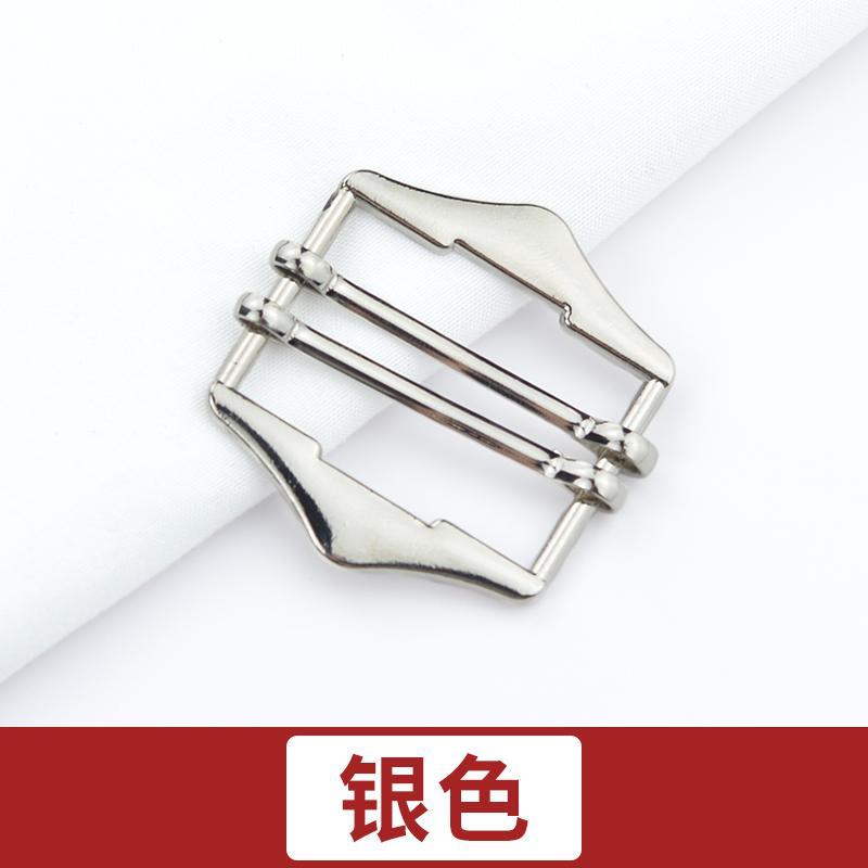 金属日字扣西装马甲腰带松紧调节扣四挡目字扣衣服扣子装饰扣配件