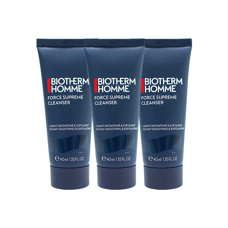 碧欧泉（BIOTHERM）男士滋养洁面40ml*3