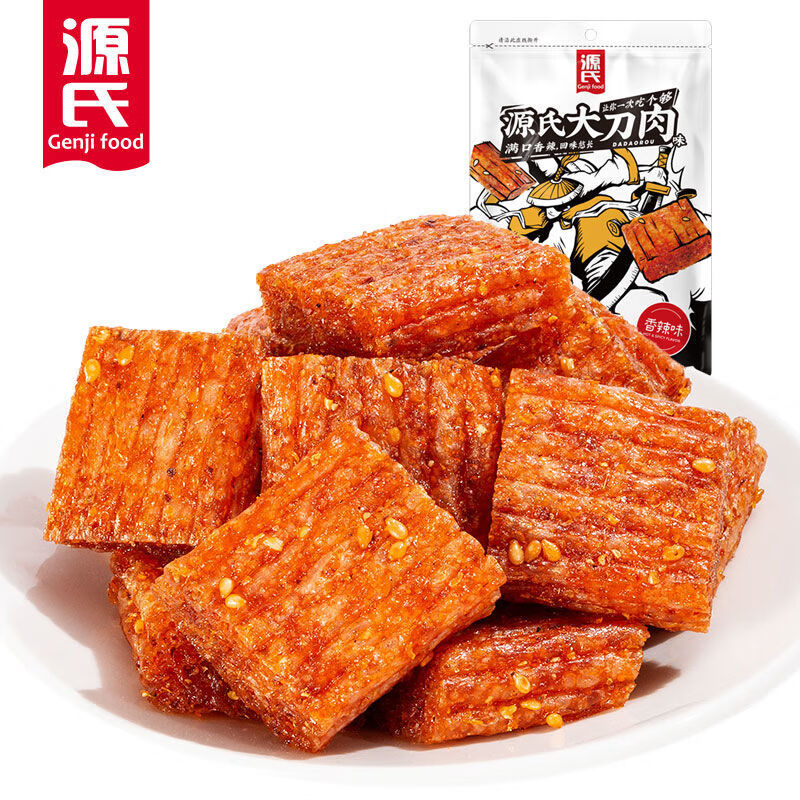 源氏(genji food) 源氏大刀肉260g网红辣条零食麻辣小吃儿时怀旧童年