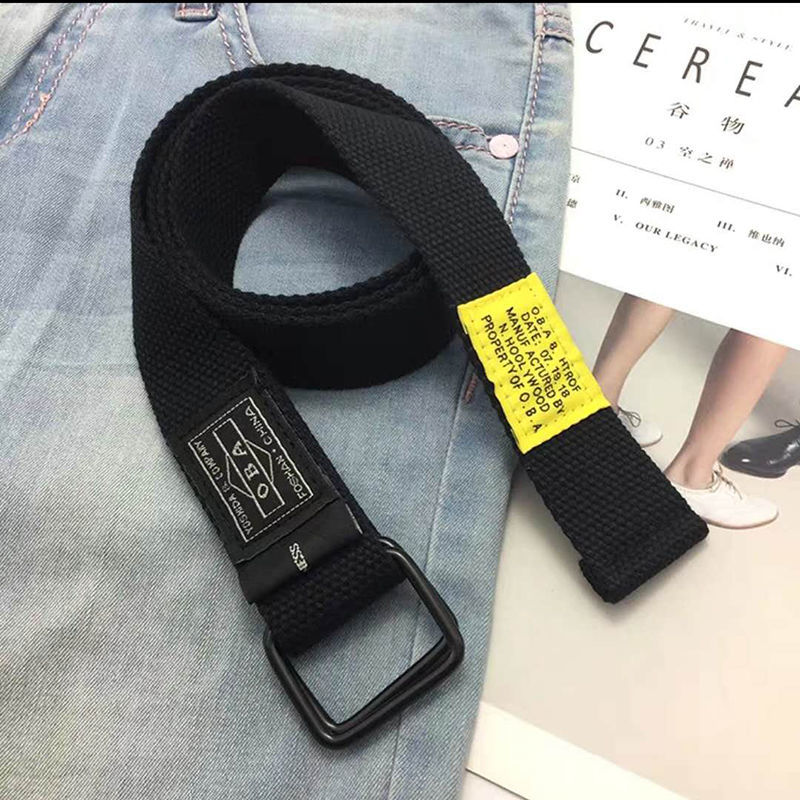 帆布腰带帆布皮带韩版男女腰带酷简约百搭潮流时尚年轻人学生加长裤带
