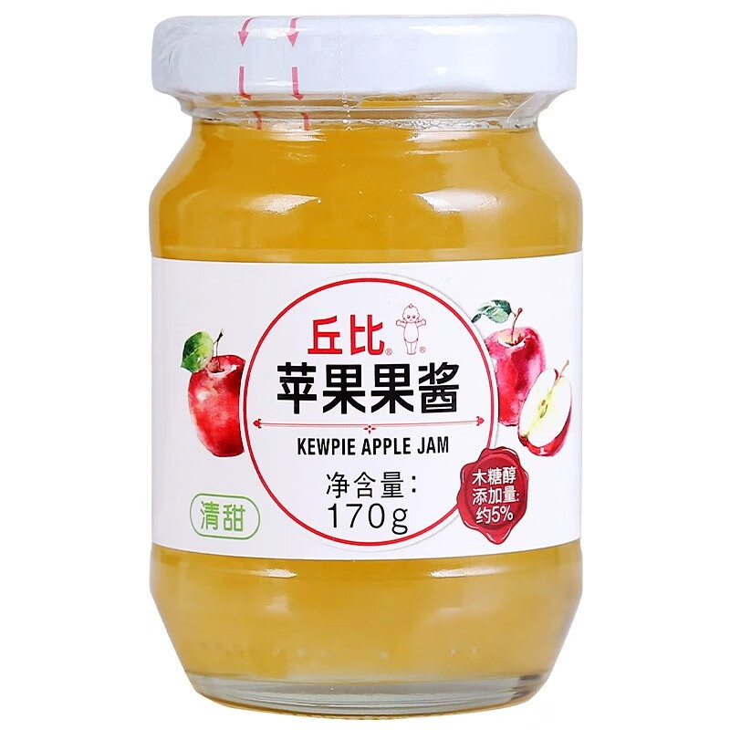 丘比(kewpie) 果酱 早餐面包冲饮 果肉酱蛋糕烘焙 苹果酱170g