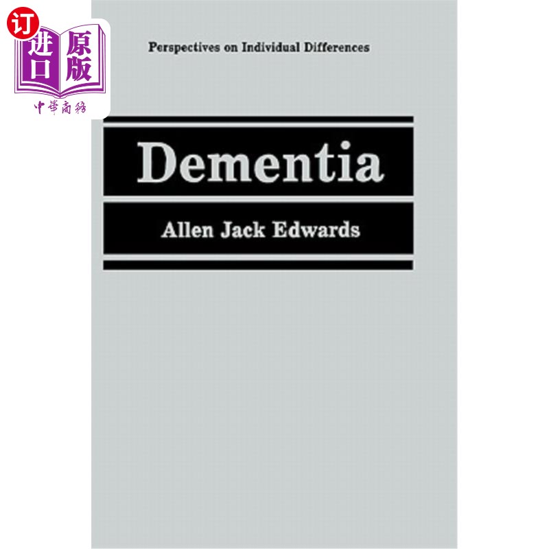 海外直订医药图书dementia 痴呆