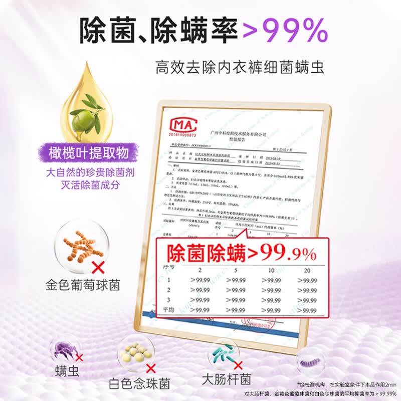 妇炎洁内衣内裤洗衣液洗内裤专用液女士除菌清洗液手洗清洁液杀菌清洗剂 紫草 220g 1瓶