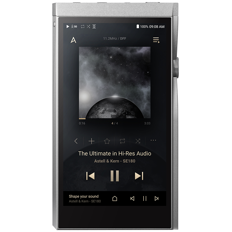 艾利和（Iriver）A&futura SE180 256G 便攜HIFI音樂播放器 無損mp3播放器 可換DAC模塊 陶瓷背板 月光銀