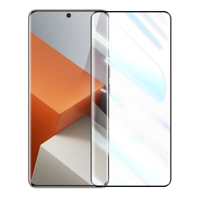 朗客 【2片裝】適用紅米Note13Pro+鋼化膜Redmi手機(jī)膜全屏覆蓋超薄高清曲面保護(hù)膜抗指紋防摔貼膜