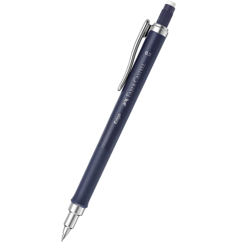 辉柏嘉（Faber-castell）自动铅笔活动铅笔学生办公绘图  Edge系列0.5MM经典色 蓝色 139621