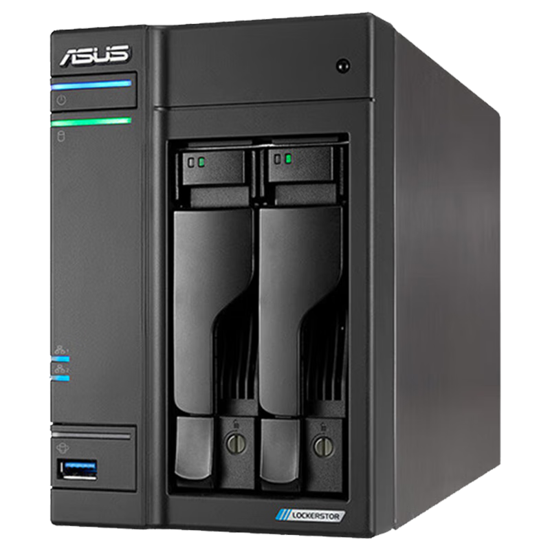 华硕(asus)nas网络存储2盘位/4盘位四核心处理器/私有云存储服务器