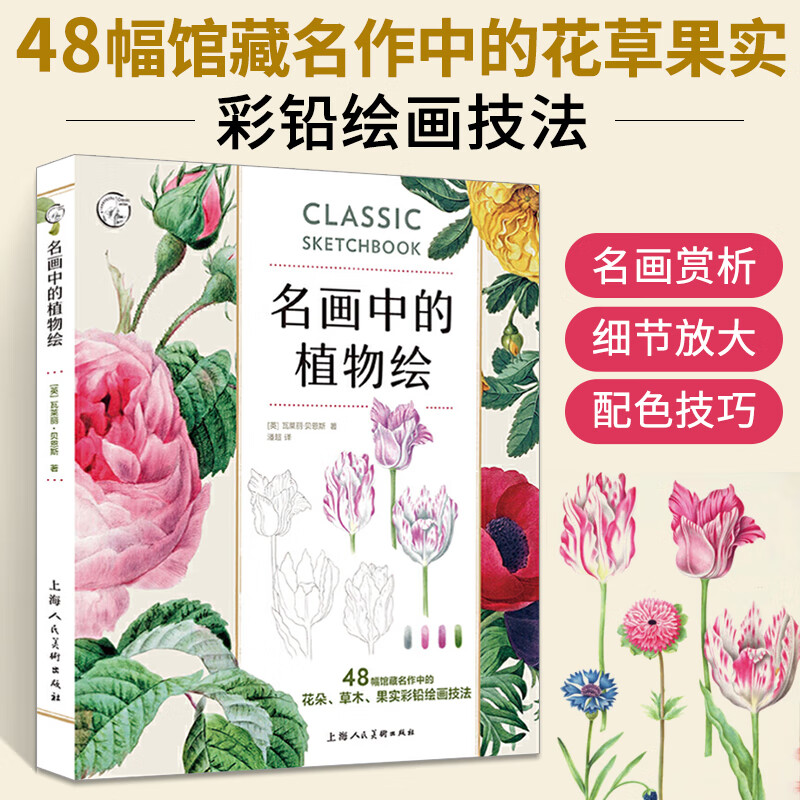 草木果实彩铅绘画技法绘画技法 彩铅画教程书 彩铅临摹画册 彩铅画