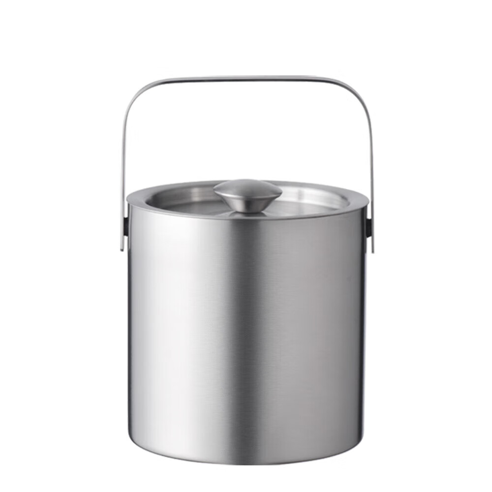 泰瑞格酒吧小冰桶ktv1.3l双层香槟冰酒桶户外不锈钢保冷干冰桶商用 1.