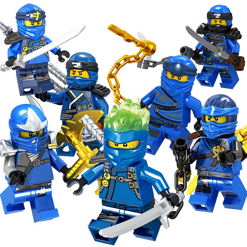 昱钧幻影忍者人仔劳埃德赞冰皇吴大师黄金忍者小人仔人偶积木模型神龙