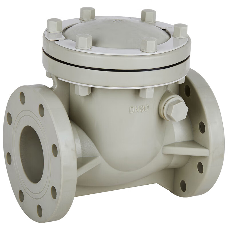 5典南 pph底阀塑料法兰吸水阀单向阀ppr止回阀耐酸碱防腐蚀化工h11f