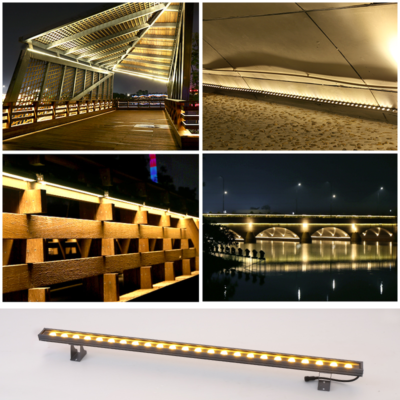 锐澳 led洗墙灯泛光灯24w 36w条形灯户外灯桥梁景观灯防水墙体灯招牌