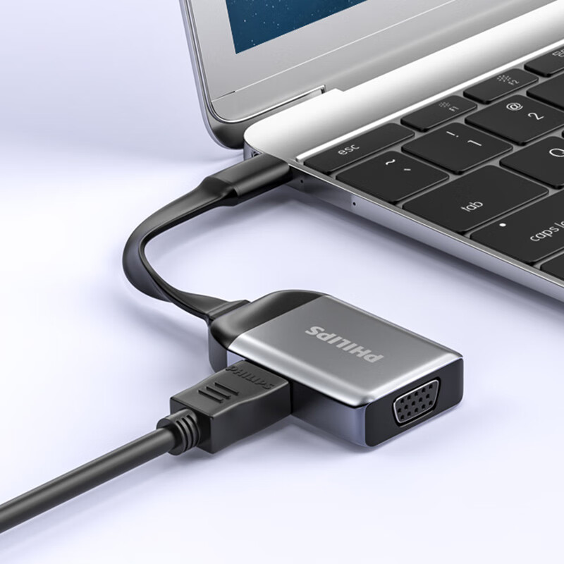 飞利浦USB3.0转HDMI转换器VGA转接头投影仪接口笔记本外置显卡电脑连接电视高清同屏线视频扩展 SWR1656