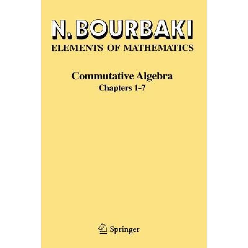 预订 Commutative Algebra: Chapters 1-7