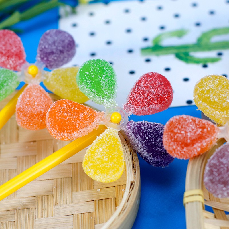 金稻谷维c果汁味风车糖