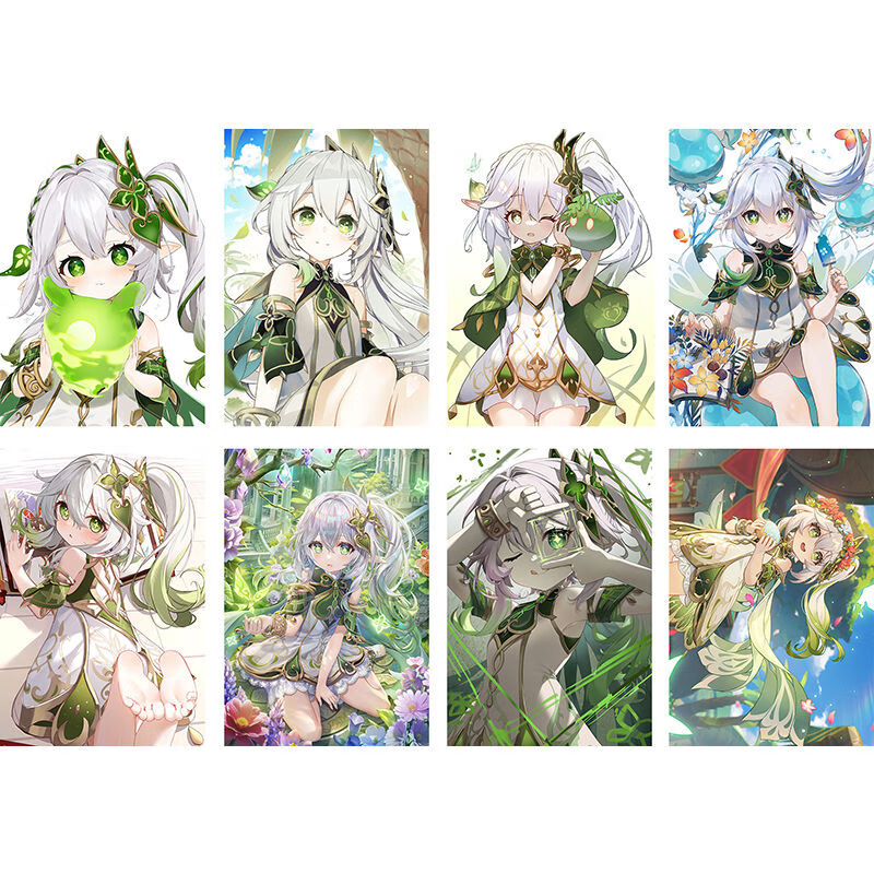 冠星熊纳西妲海报挂小草神:小吉祥草王:游戏原神周边宿舍高清壁纸画