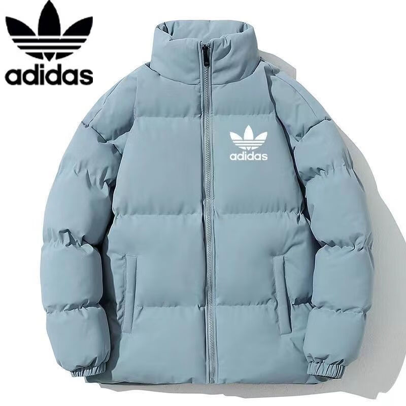 阿迪达斯 （adidas）羽绒棉服男女冬季保暖面包服女百搭休闲立领棉袄情侣外套棉衣剪标尾货 SY面包服[蓝色] L建议[101-120斤]