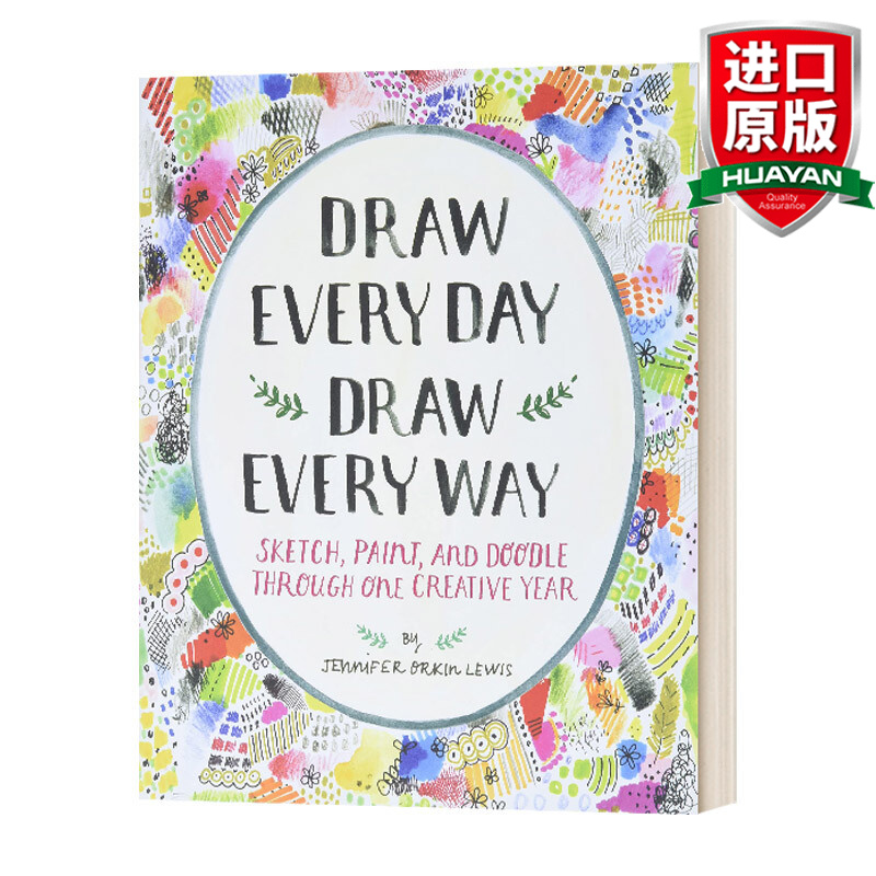 draw every day draw every way 英文原版 每天画幅画 尝试各种绘画
