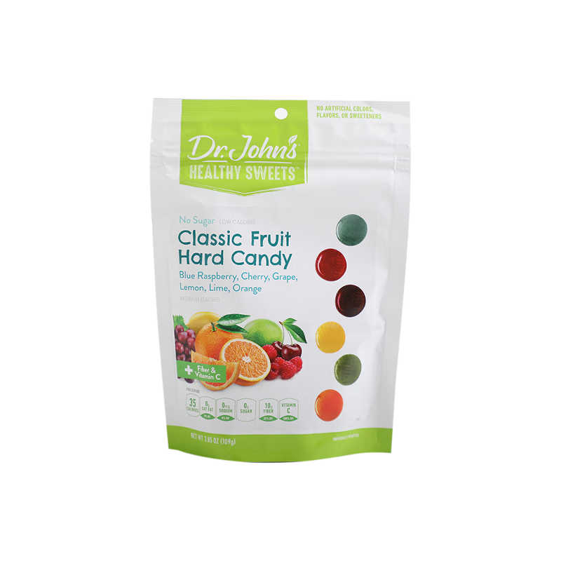 约翰博士约翰博士美国进口无糖水果硬糖木糖醇儿童健康零食 混合口味109g