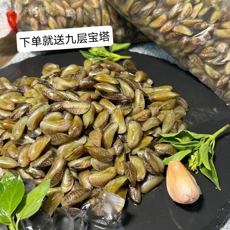 新鲜鲜活海瓜子特大号潮汕特色捞汁生腌美食原材料海瓜子薄壳米 400g