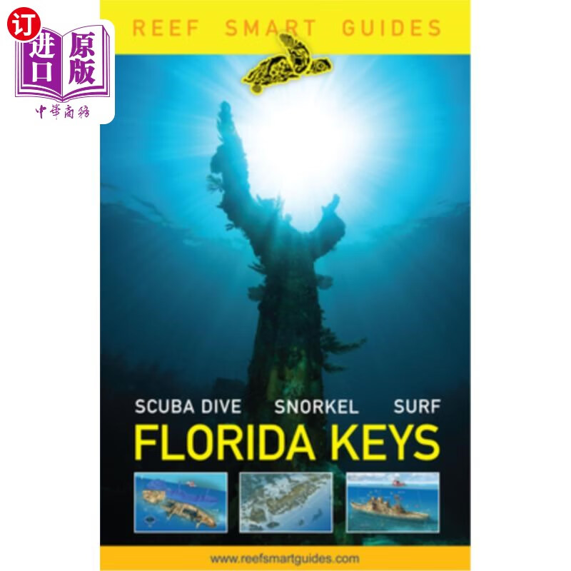 海外直订reef smart guides florida keys: scuba dive snorkel surf
