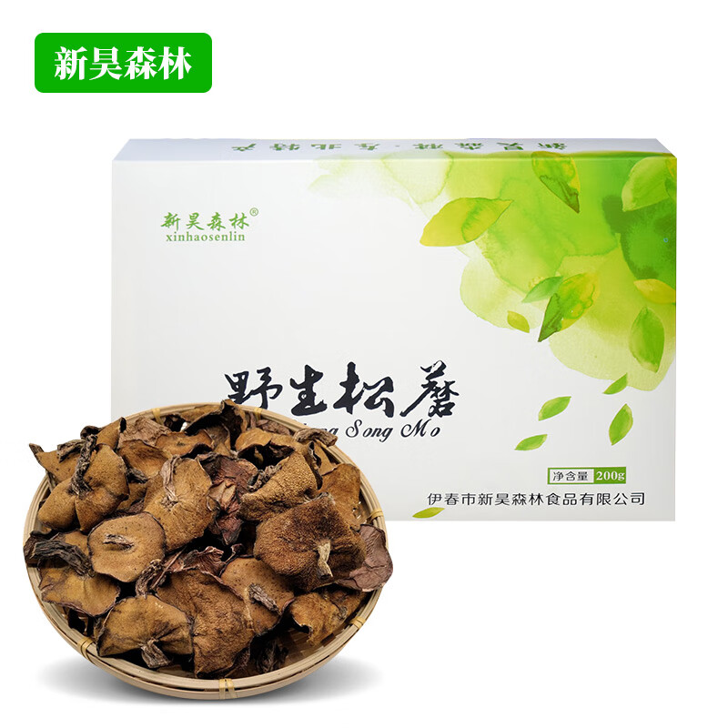 新昊森林(xinhaosenlin)新昊森林 野生松蘑200g 东北干货食用菌