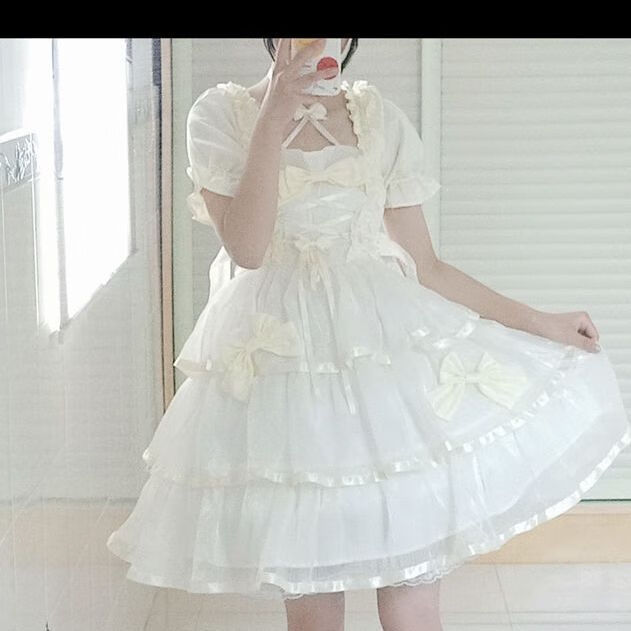 尤柯鸟 yoekbird酸奶裙月光少女仙女三段lolita连衣裙洛丽塔生日礼服