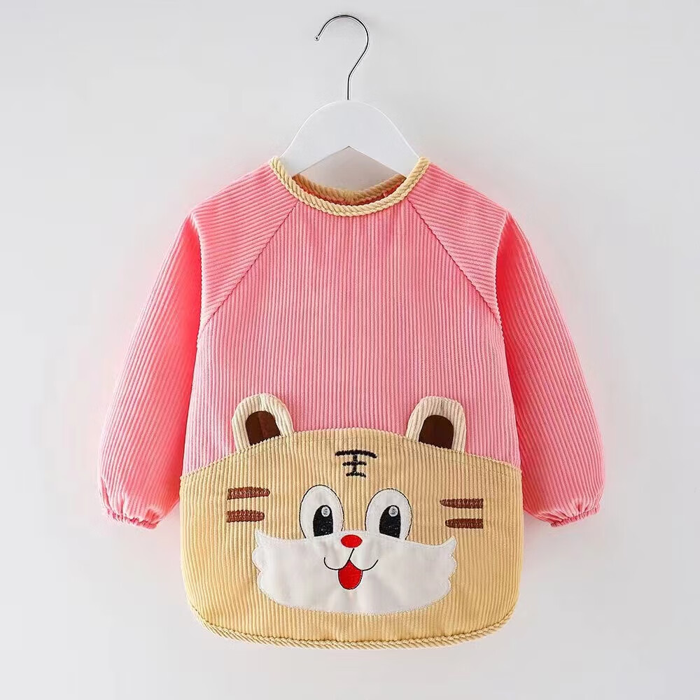 fmzxg儿童罩衣 吃饭3-5岁幼儿园长袖围兜宝宝罩衣儿童反穿衣男女童