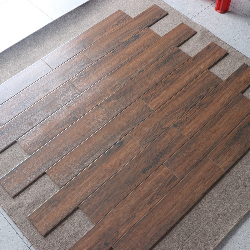 花乐集广东佛山仿木纹地板砖 原木风150x800木纹砖客厅酒店仿木瓷砖