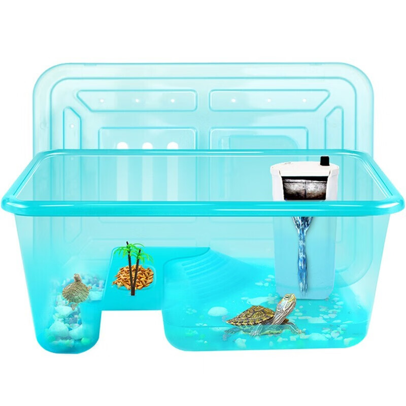 宝贝故事(baby story) 乌龟缸带盖 塑料乌龟缸带晒台养龟缸乌龟缸特大