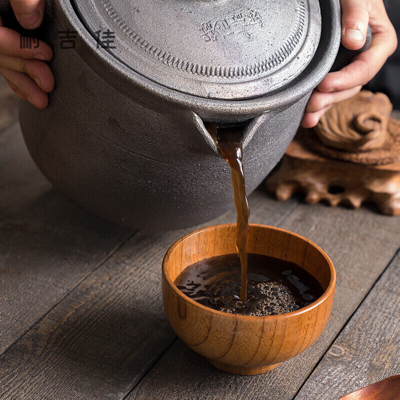 山头林村砂锅老式无釉大容量煮中药砂锅家用燃气煎药壶熬药沙锅土药罐