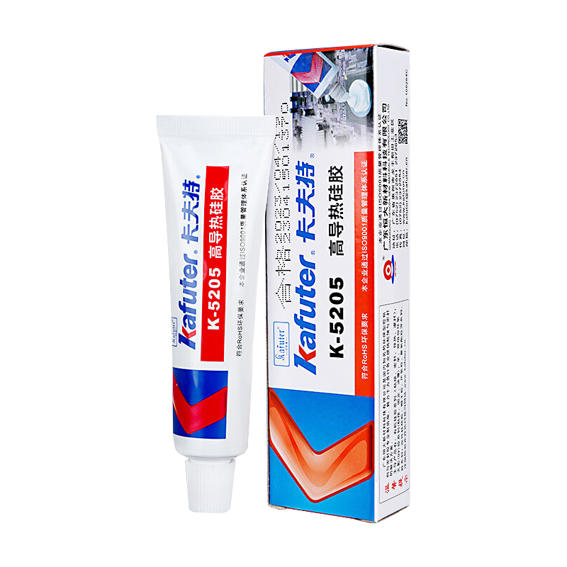 ������(kafuter) ���ȹ轺 K-5205 �ɹ̻��͸��¾�Ե��ˮled��CPUɢ��������̶� ����ϵ��2.0 ��ɫ 80g 35.1Ԫ