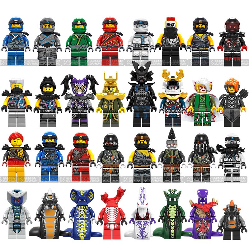 车人偶时光之刃蛇怪加满都魔王吴大师凯寇劳埃德拼装积木礼物男孩玩具