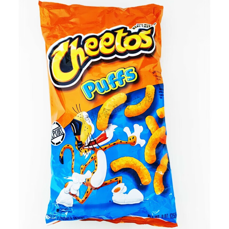 奇多Cheetos Puffs辣奇多墨西哥直條青椒火辣味酸辣奇多玉米棒 大芝士玉米條255.1g