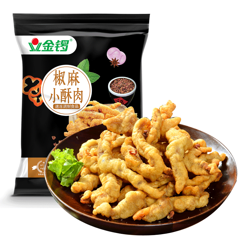 金锣椒麻小酥肉1kg火锅食材预制菜空气炸锅(新老包装随机发货)