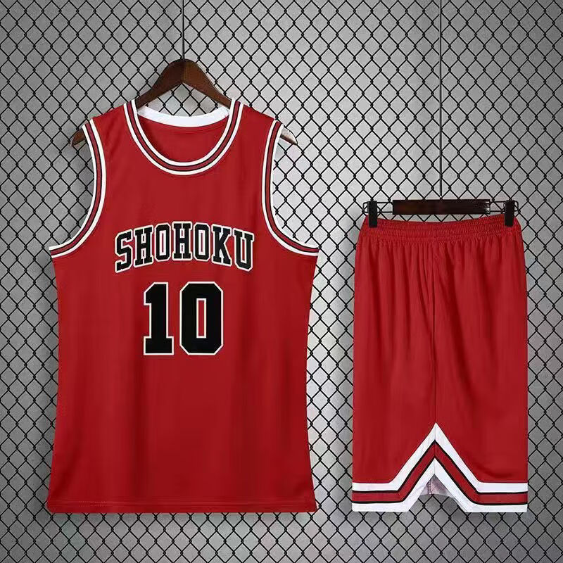 莲魁灌篮高手联名球衣定制樱木花道10号流川枫11号赤木刚宪7号篮球服