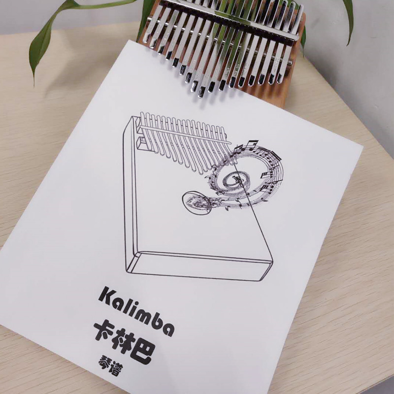 拇指琴琴谱音音卡林巴流行曲谱初学者初入门纸质琴谱 (抖音热门歌曲)