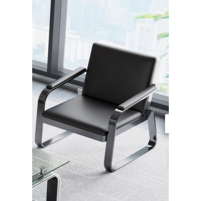 桃花瓣办公沙发茶几组合三人位连排椅接待沙发铁架候诊排椅等候椅长条