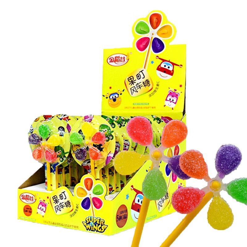 金稻谷维c果汁味风车糖