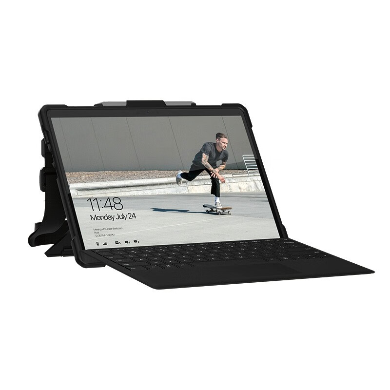 UAG 适用于微软 surface pro/Surface Pro X 保护套新款平板电脑保护壳 仅限于Surface Pro X 黑色