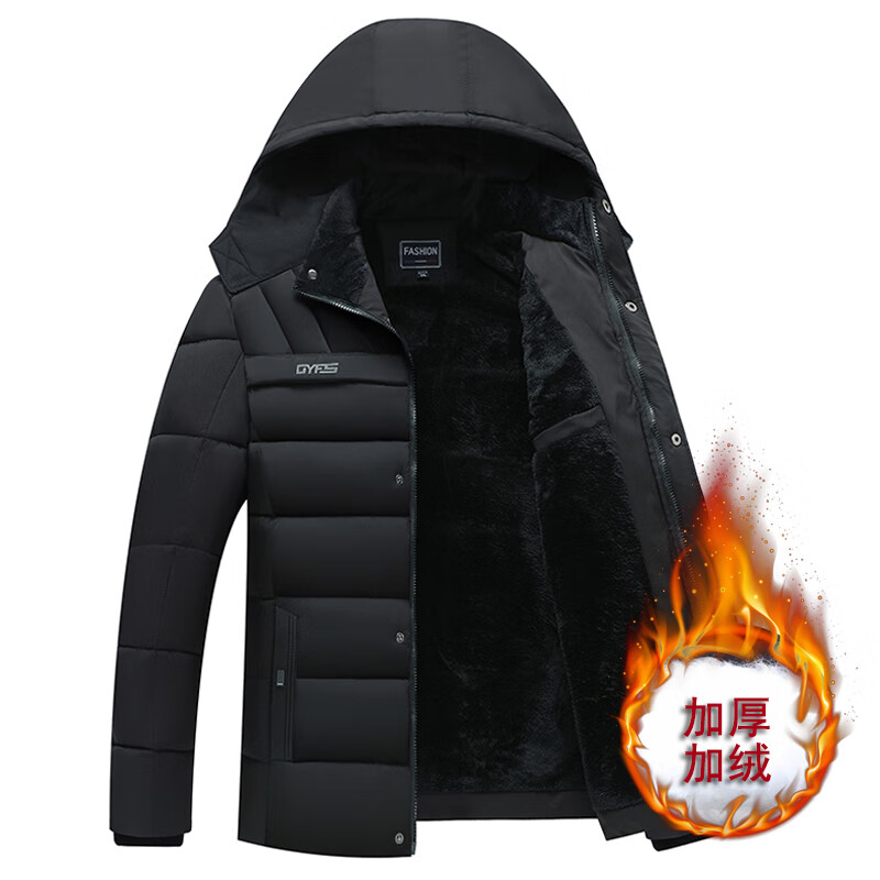 虎迹羽绒棉2025冬季保暖外套 《杭州直播款》活动款脱卸帽子加绒加厚 虾青色（中长防水款） 5XL