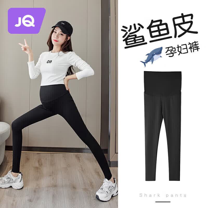 婧麒（JOYNCLEON）孕妇裤子春秋鲨鱼裤薄打底外穿运动休闲瑜伽裤 黑色 M jyk13717使用感如何?
