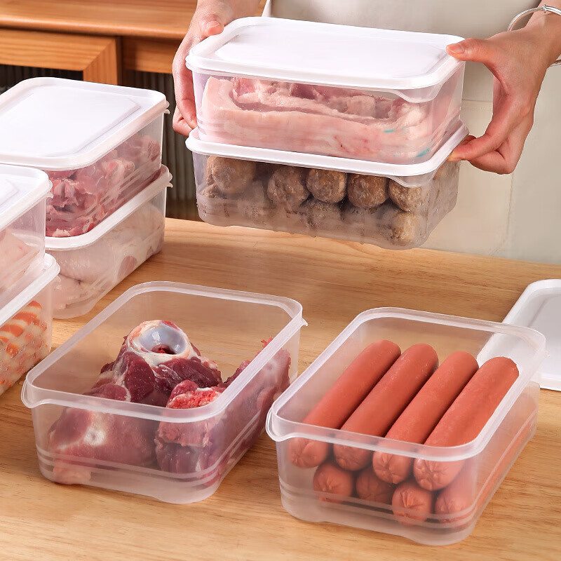 GHZJ冰箱保鲜盒10件套/6件套水果蔬菜密封收纳盒 (1个装) 650ml