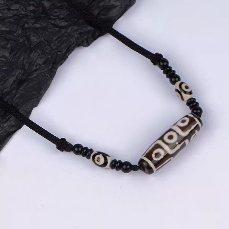 新中式天珠串珠项链男小众简约中国风毛衣链设计感复古潮配饰 l198-a