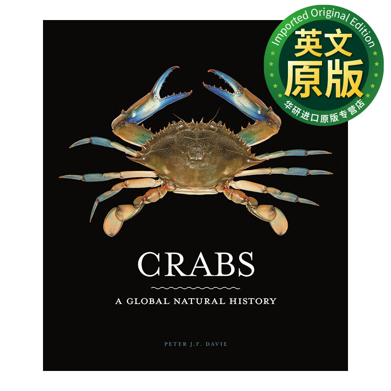 全球螃蟹图鉴 英文原版 crabs 科普百科全书 自然史 peter j. f.